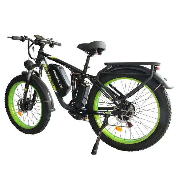 Full Suspension E-Bike 3000W AWD Fat Tire Electric Motorcycle 26"