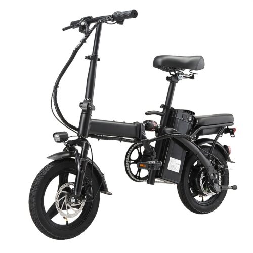 Green Portable Folding Electric Bicycle